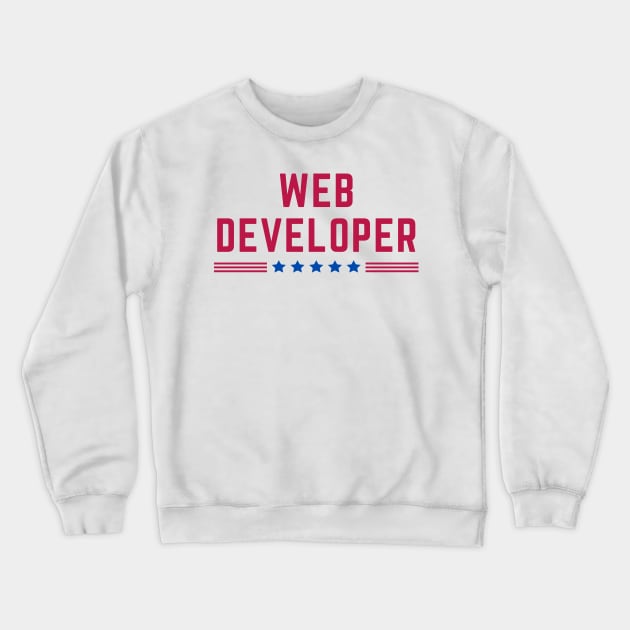 American Web Developer Crewneck Sweatshirt by HobbyAndArt